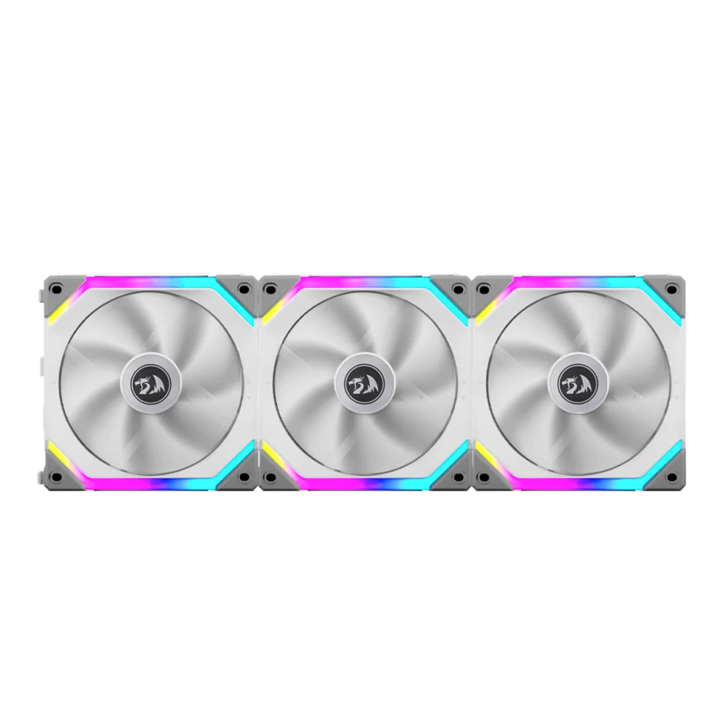 Lian Li UNI FAN SL120 Redragon Spec 120mm RGB Branco Kit 3 Fans UF-SL120-3W