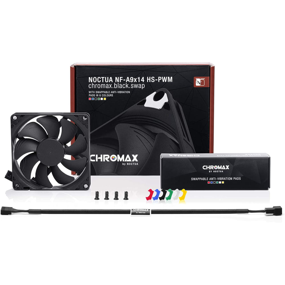 Noctua NF-A9x14 PWM CH.BK.S 92mm Preto NF-A9X14 PWM CH.BK.S