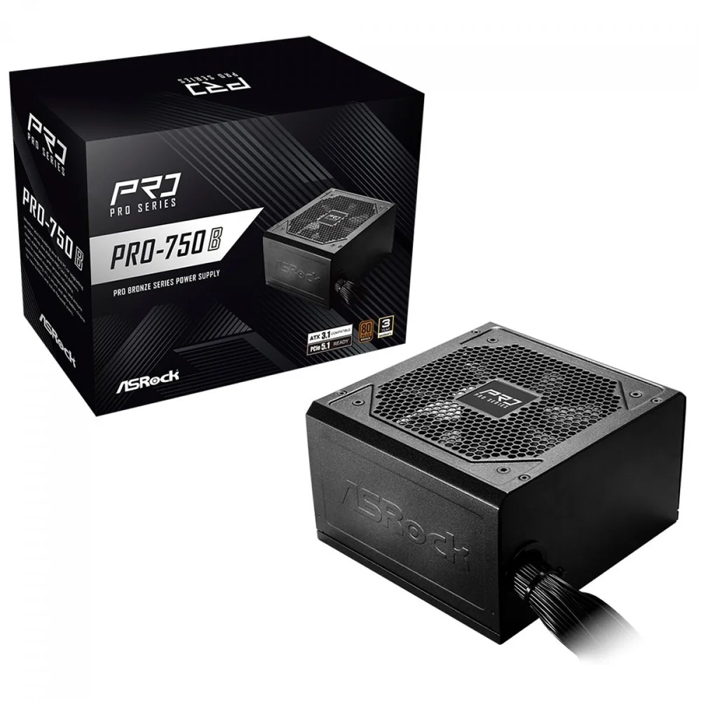 ASRock PRO-750B 750W 80 Plus Bronze ATX 3.1