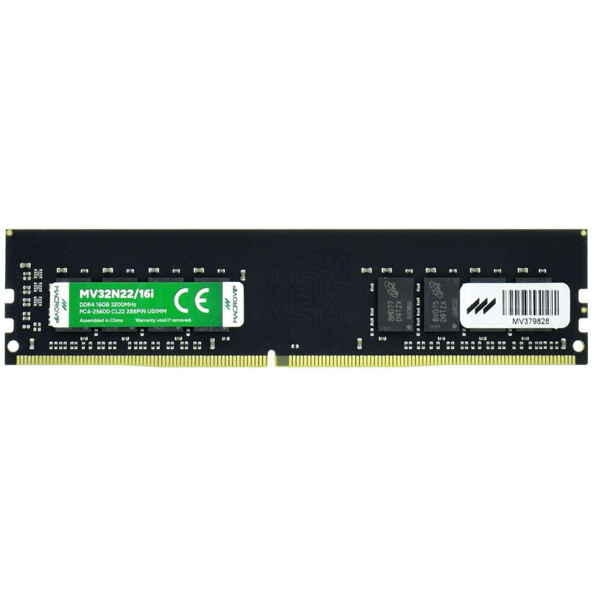 Macrovip 16GB (1x16GB) DDR4 3200MHz CL22 UDIMM MV32N22/16I
