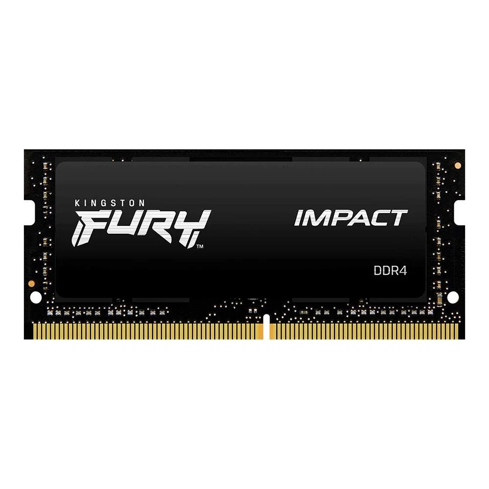 Kingston Fury Impact 16GB (1x16GB) DDR4 3200MHz CL20 Preto SODIMM KF432S20IB/16