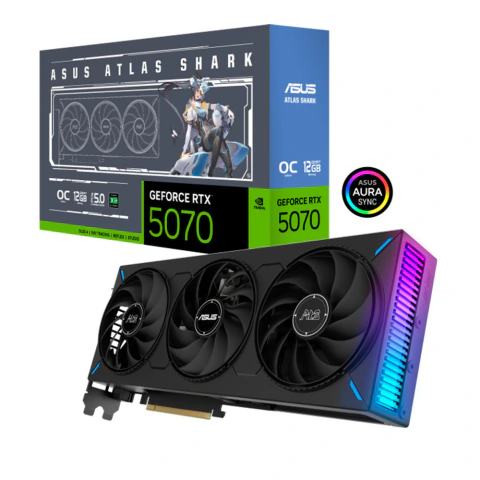 ASUS Atlas Shark RGB GeForce RTX 5070 OC Edition 12GB GDDR7 192-bit