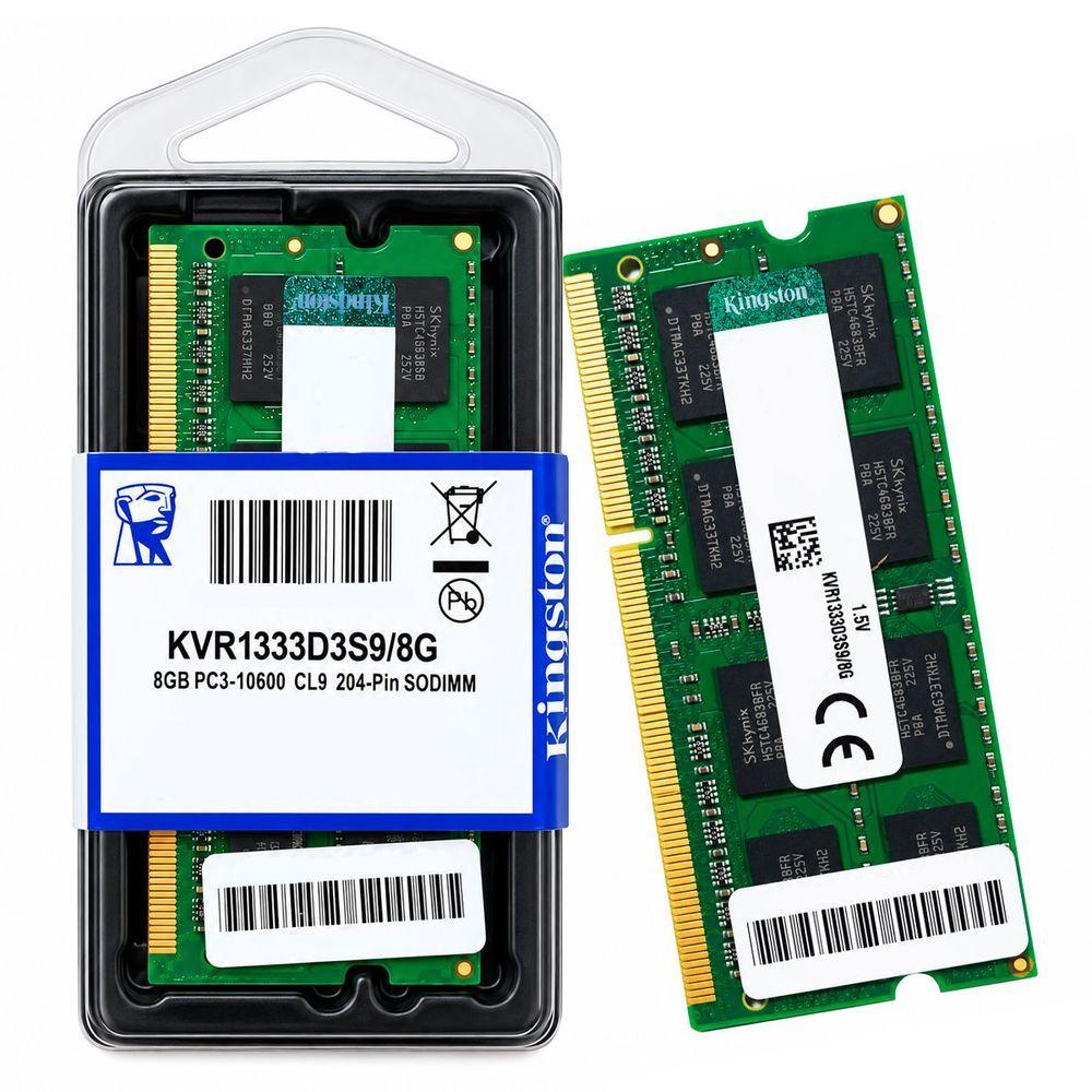 Kingston ValueRAM 8GB (1x8GB) DDR3 1333MHz CL9 SODIMM KVR1333D3S9-8G