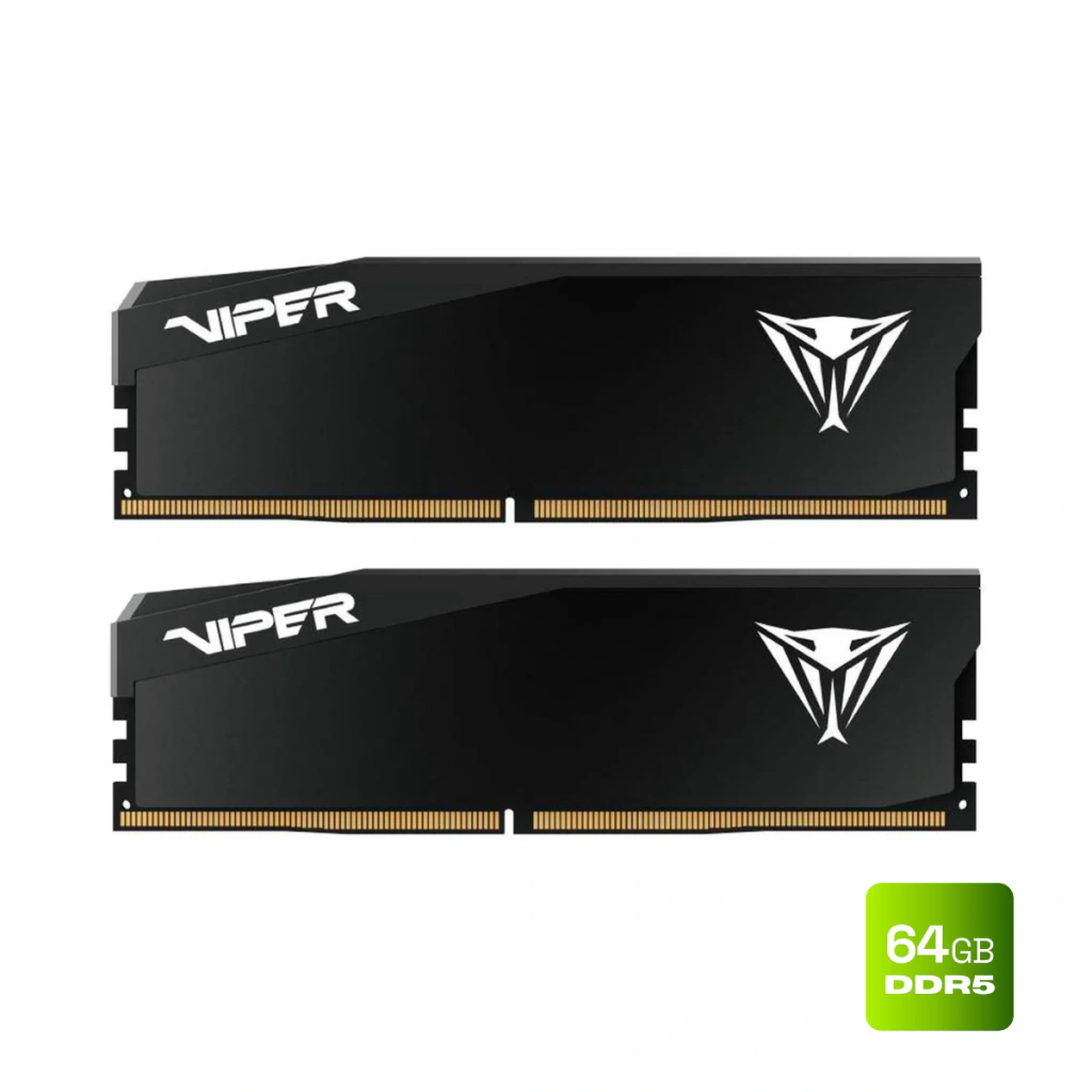 Patriot Viper Elite 5 Ultra 64GB (2x32GB) DDR5 6000MHz CL28 Preto UDIMM VEU564G6028K
