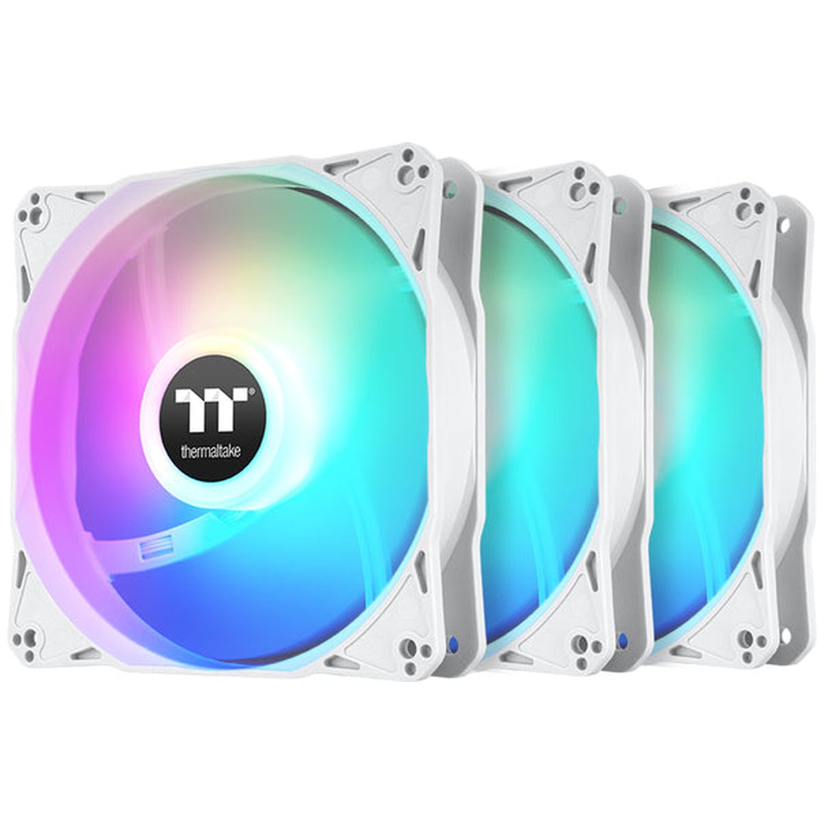 Thermaltake LE120 120mm ARGB Branco Kit 3 Fans CL-F205-PL12SW-A