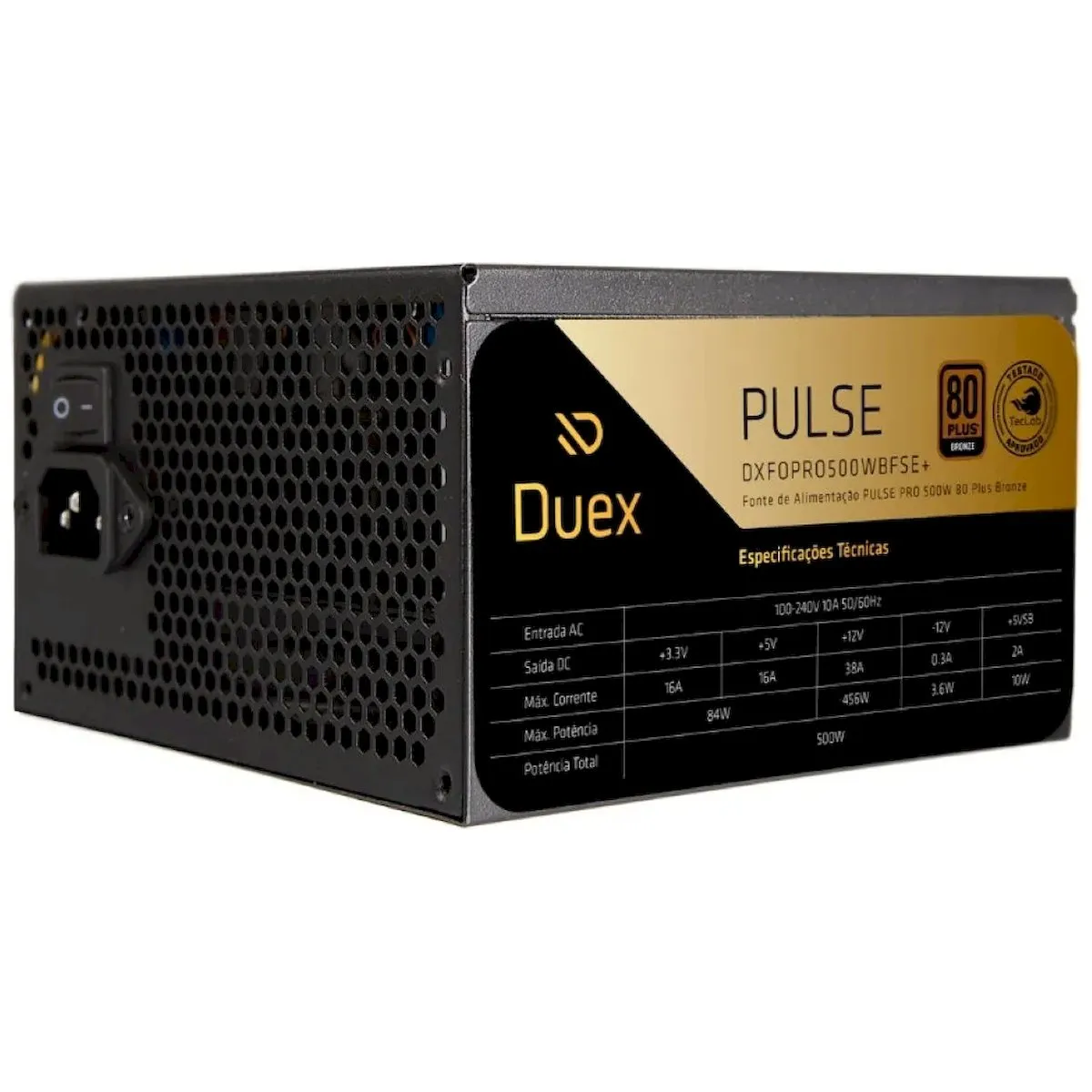 Duex Pulse Pro DXFOPRO500WBFSE+ 500W 80 Plus Bronze ATX 2.52