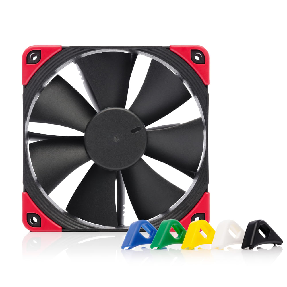 Noctua NF-F12 PWM 120mm Preto NF-F12 PWM CH.BK.S CHROMAX.BLACK.SWAP
