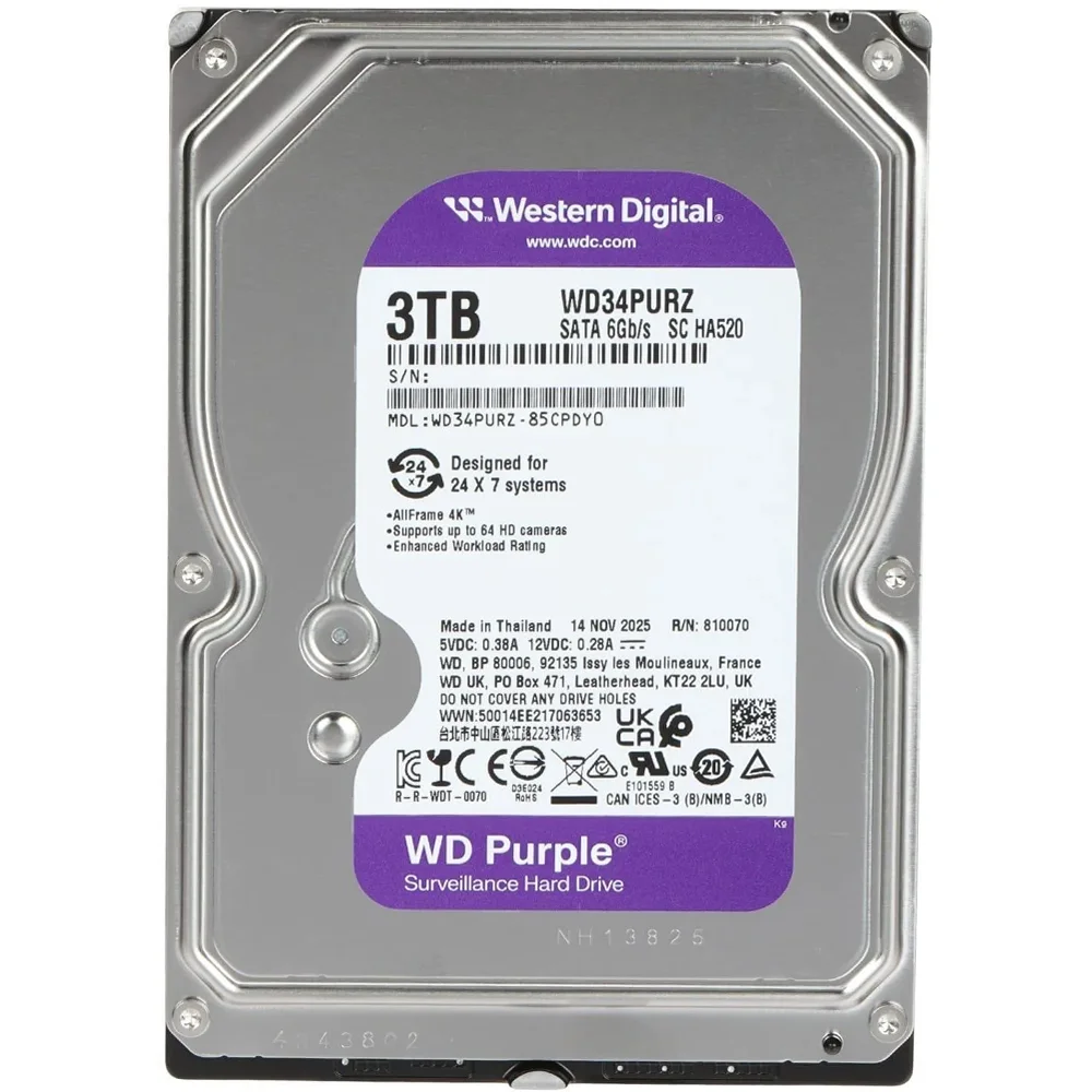 Western Digital WD Purple 3TB WD34PURZ
