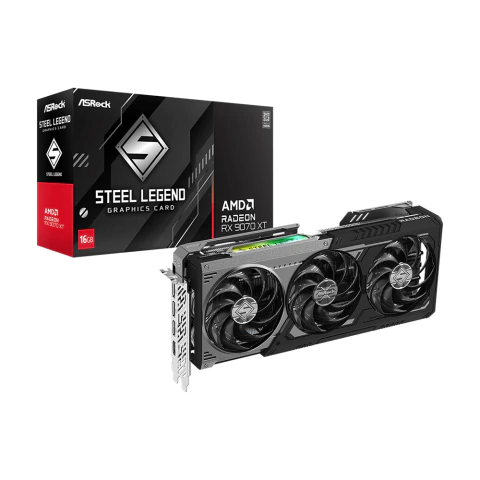 ASRock Radeon RX 9070 XT Steel Legend 16GB GDDR6 256-bit MPN 90-GA5VZZ-00UANF