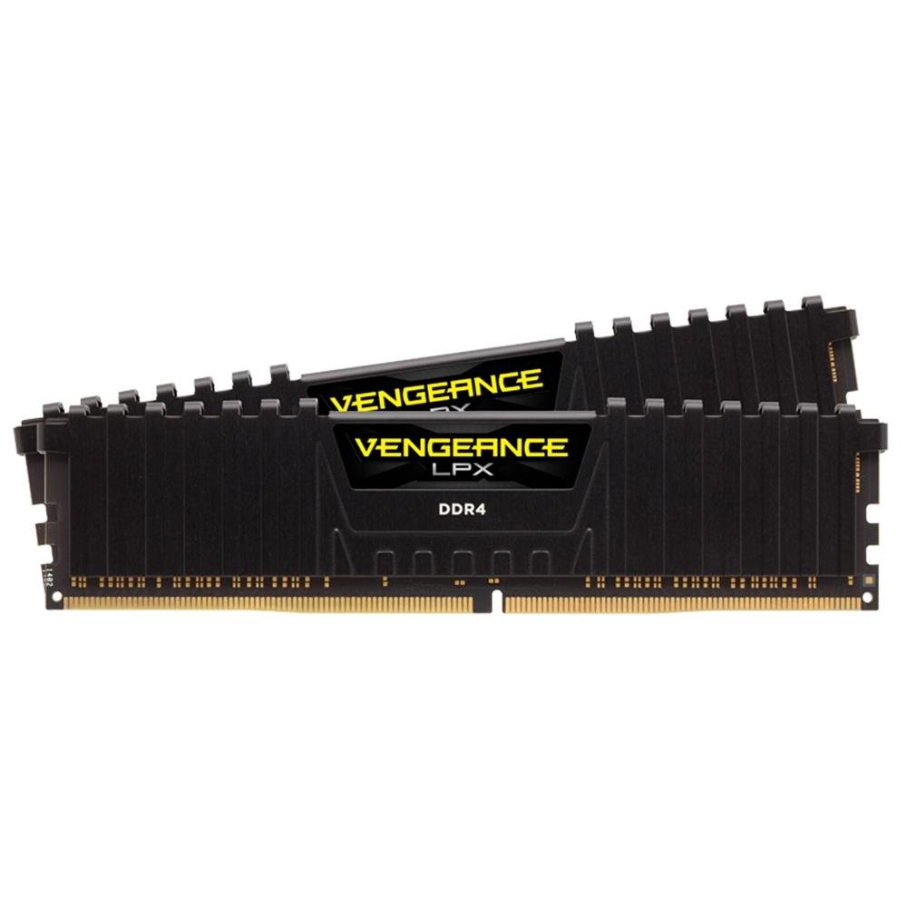 Corsair Vengeance LPX 16GB (2x8GB) DDR4 2666MHz CL16 Preto UDIMM CMK16GX4M2A2666C16