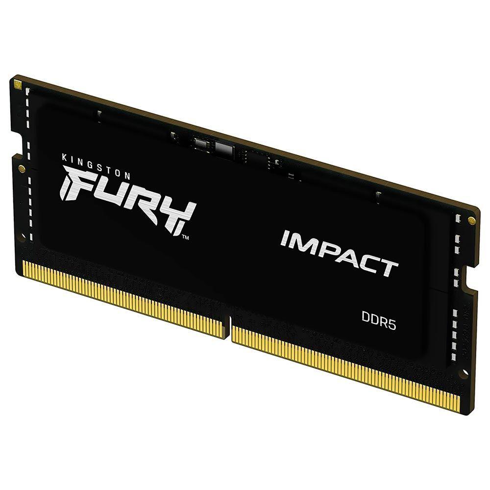 Kingston Fury Impact 8GB (1x8GB) DDR5 4800MHz CL38 Preto SODIMM