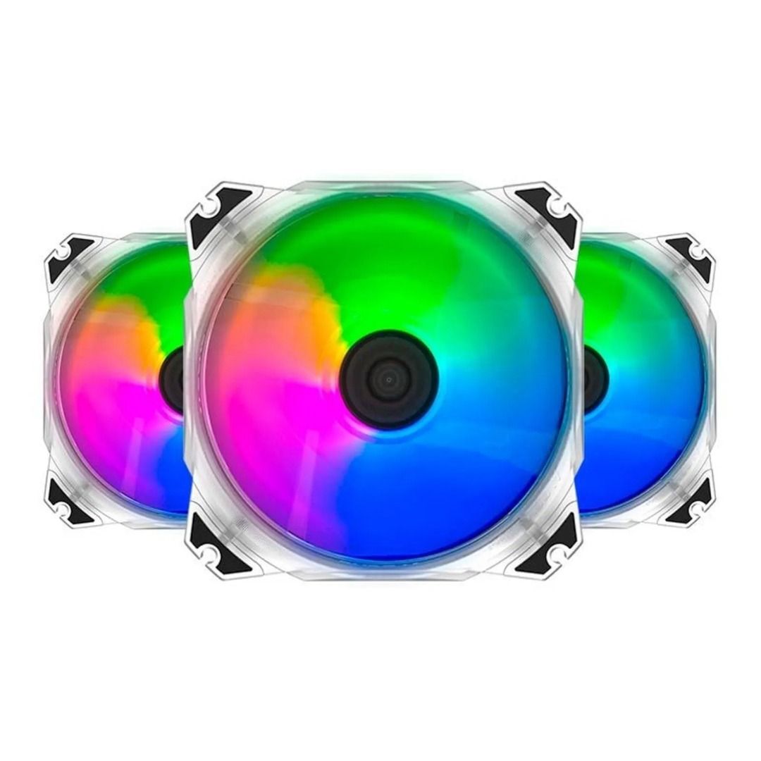 Alseye Max M120-P 120mm ARGB Transparente Kit 3 Fans