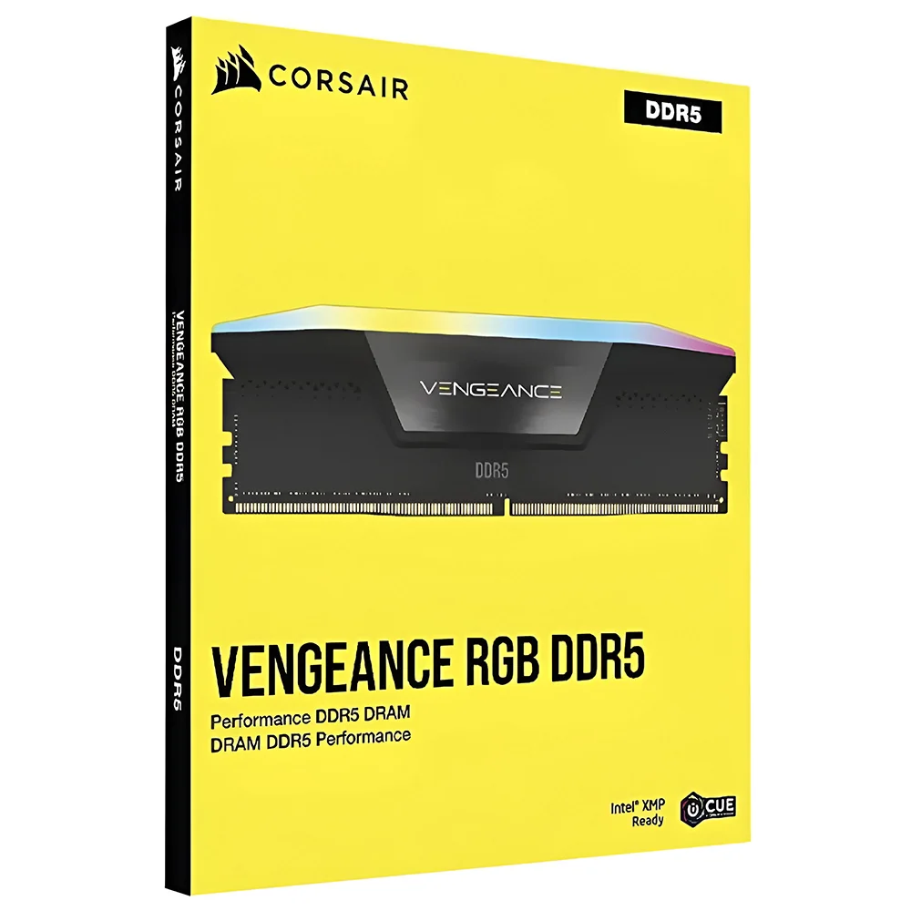 Corsair Vengeance RGB 128GB (2x64GB) DDR5 6000MHz Preto RGB UDIMM CMH128GX5M2D6000C40