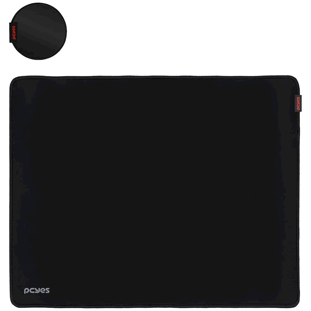 PCYES Black Standard 360x300mm Com Porta Copo Preto PMC36X30B