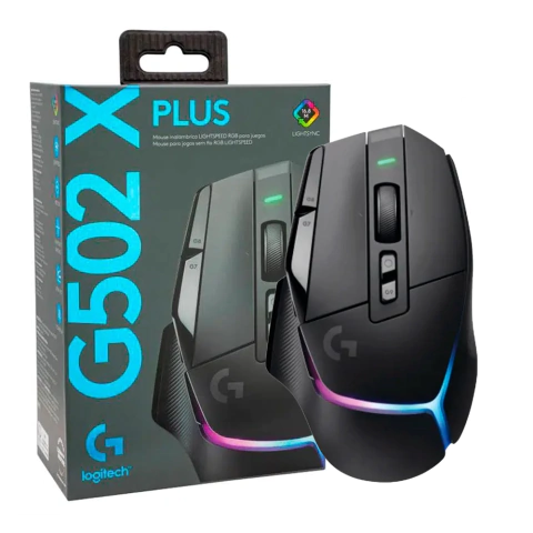 Logitech G502 X Plus Hero Preto Sem Fio 910-006161