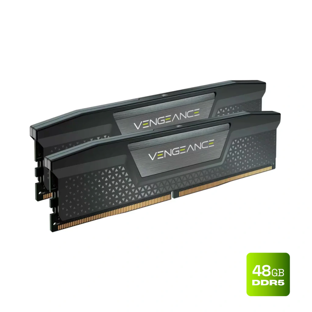 Corsair Vengeance 48GB (2x24GB) DDR5 6000MHz CL30 Preto UDIMM CMK48GX5M2B6000C30