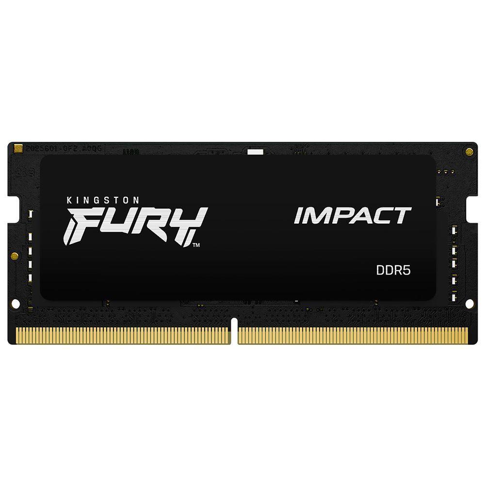 Kingston Fury Impact 16GB DDR5 6400MHz Preto SODIMM