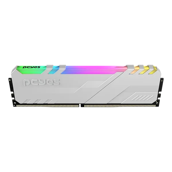 PCYes Gamer 16GB (1x16GB) DDR5 5600MHz White RGB UDIMM PM165600D5WR