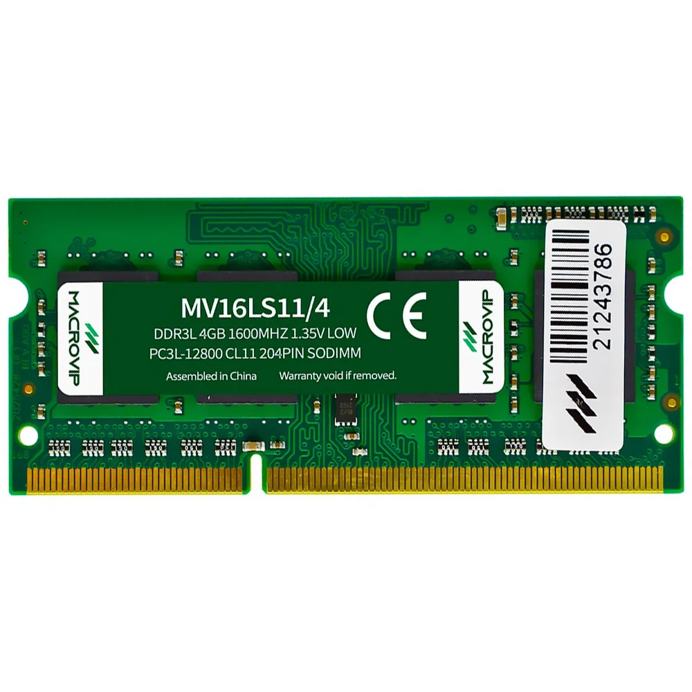 Macrovip 4GB (1x4GB) DDR3L 1600MHz SODIMM MV16LS11/4