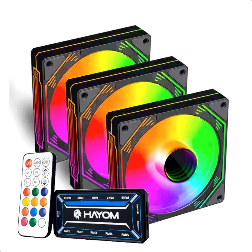 Hayom FC1308 120mm RGB Kit 3 Fans FC1308