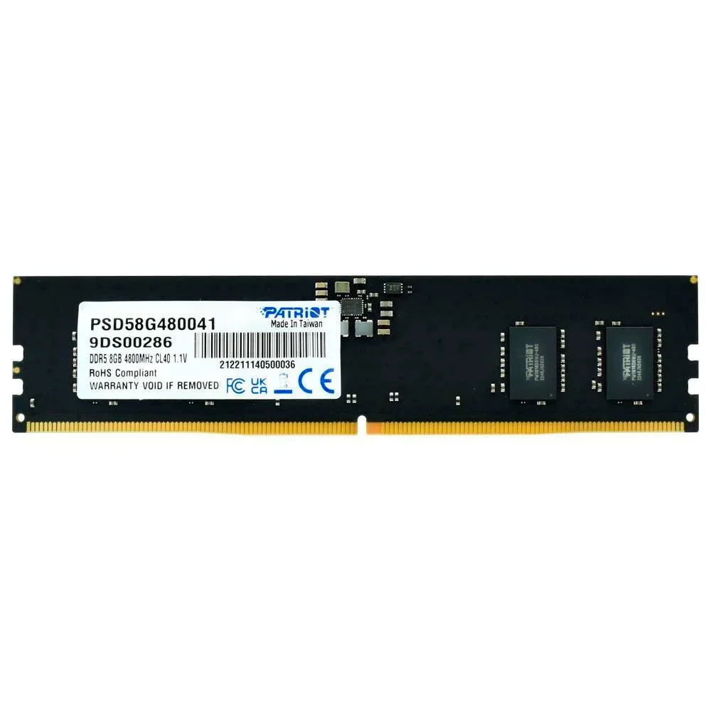 Patriot Signature 8GB (1x8GB) DDR5 4800MHz CL40 UDIMM PSD58G480041