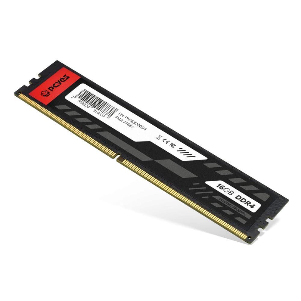 Pcyes 16GB (1x16GB) DDR4 3200MHz CL16 UDIMM PM163200D4