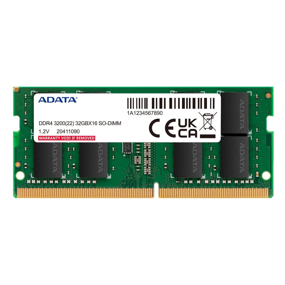 A-Data 32GB (1x32GB) DDR4 3200MHz SODIMM AD4S3200732G22-BHYC