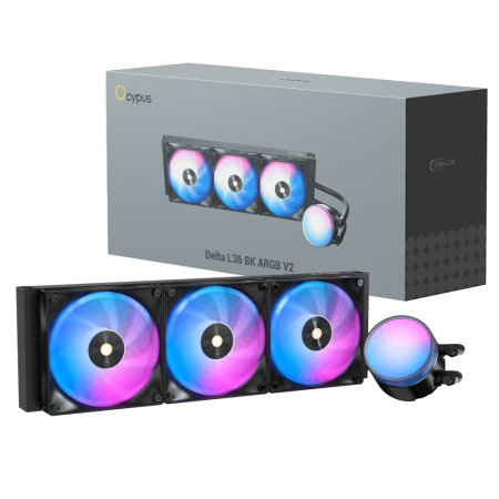 Ocypus Delta L36 ARGB V2 360mm Black