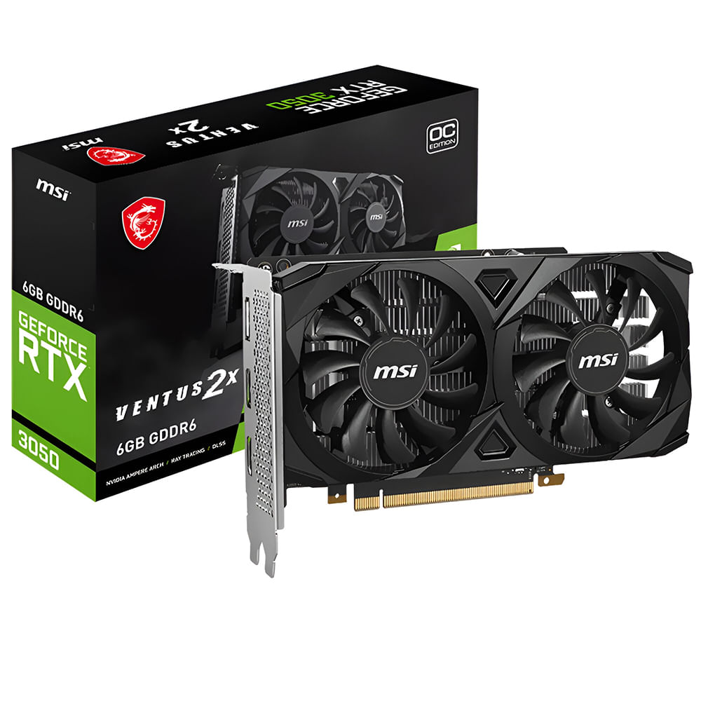 MSI GeForce RTX 3050 Ventus 2X OC 6GB GDDR6