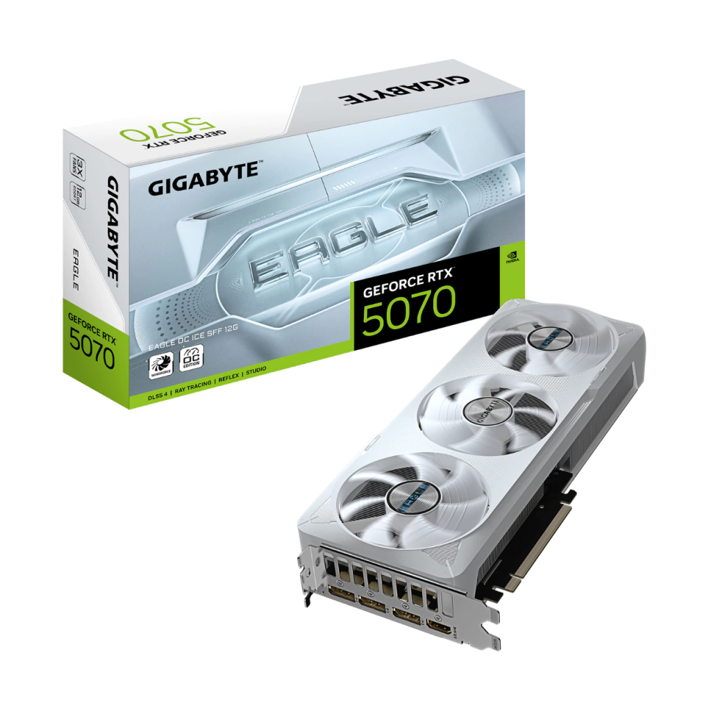 Gigabyte GeForce RTX 5070 EAGLE OC ICE SFF 12G GDDR7 192-bit (MPN: GV-N5070EAGLE-OC-12GD)