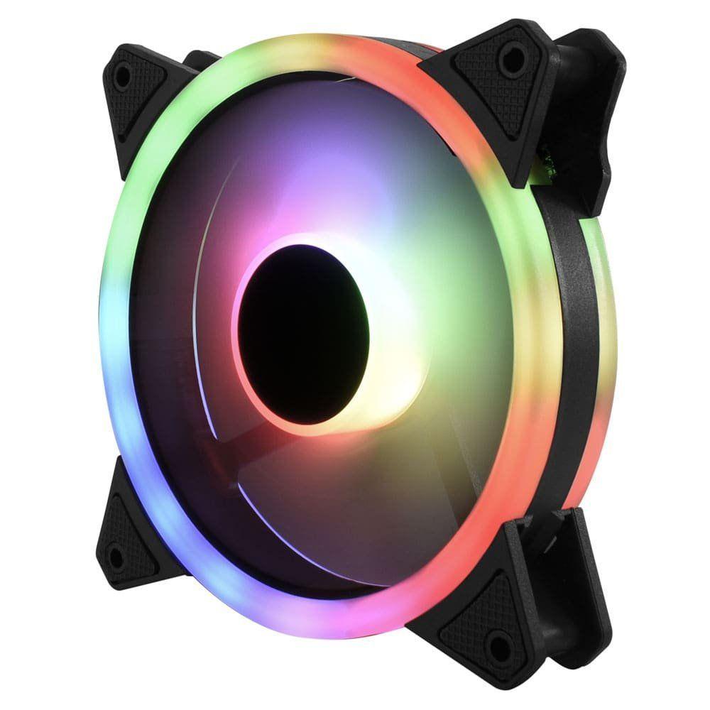 Evus F12dargb Double Ring 120mm ARGB Preto