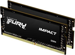 Kingston Fury Impact 32GB (2x16GB) DDR4 2666MHz CL16 Preto SODIMM KF426S16IBK2/32