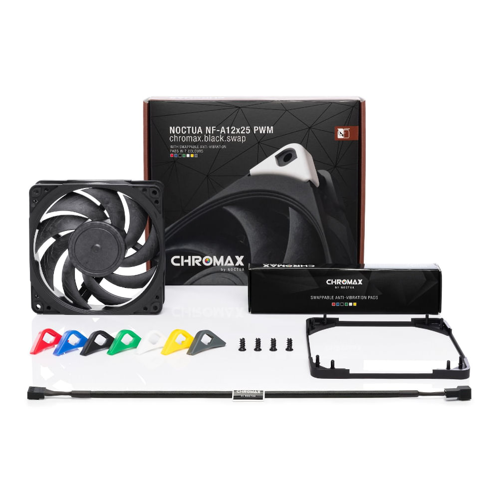 Noctua NF-A12x25 PWM chromax.black 120mm NF-A12X25 PWM CHROMAX.BLACK