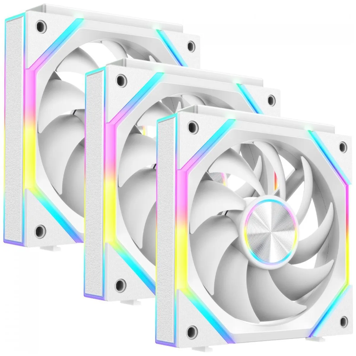 SuperFrame Pulse 120mm ARGB Branco Kit 3 Fans SF-FN-PSK12AW