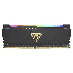 Patriot Viper Steel 32GB (1x32GB) DDR4 3200MHz CL18 Black RGB UDIMM PVSR432G320C8