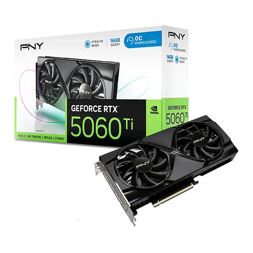 PNY GeForce RTX 5060 Ti Dual Fan OC 16GB GDDR7 128-bit