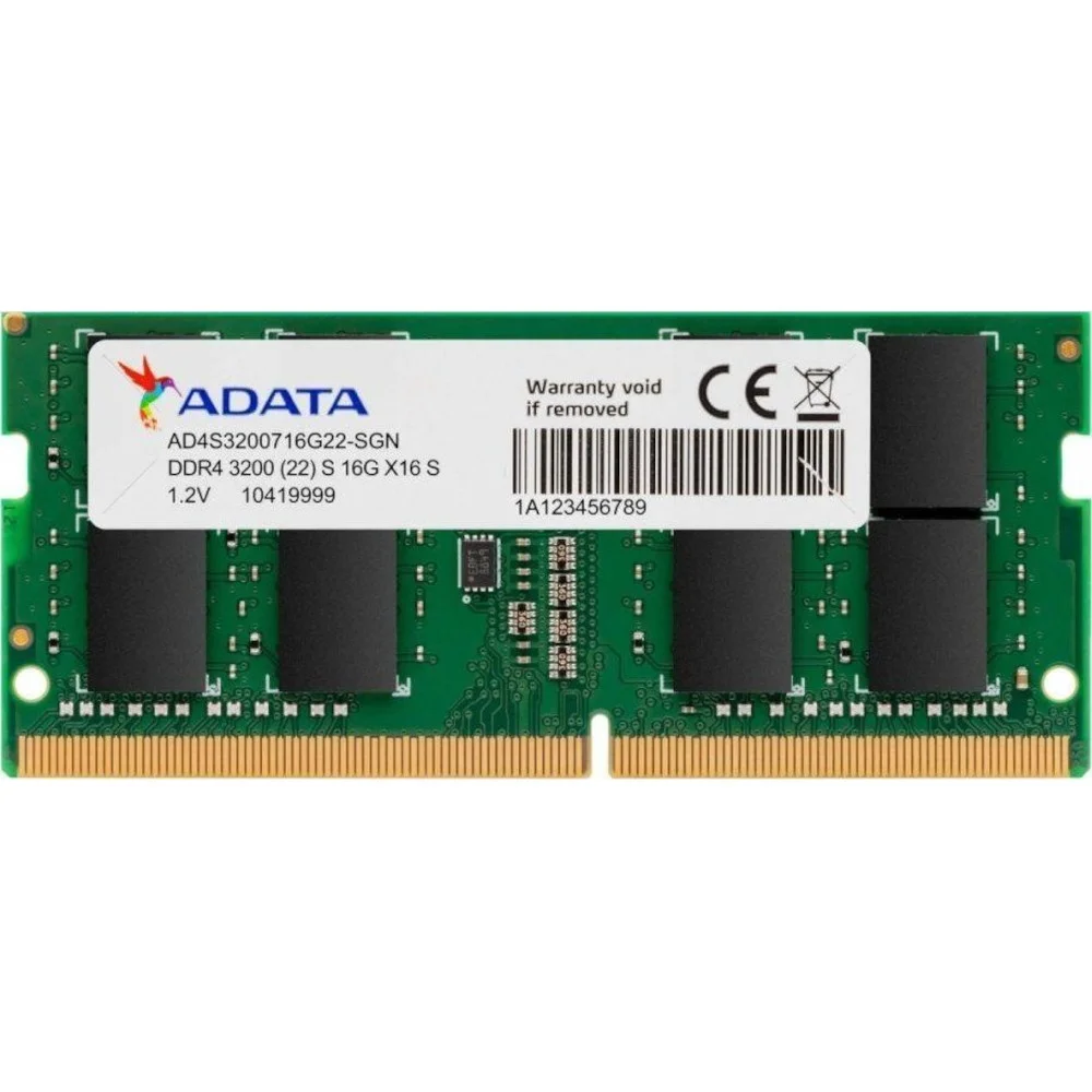 ADATA Premier 16GB (1x16GB) DDR4 3200MHz CL22 SODIMM AD4S320016G22-SGN