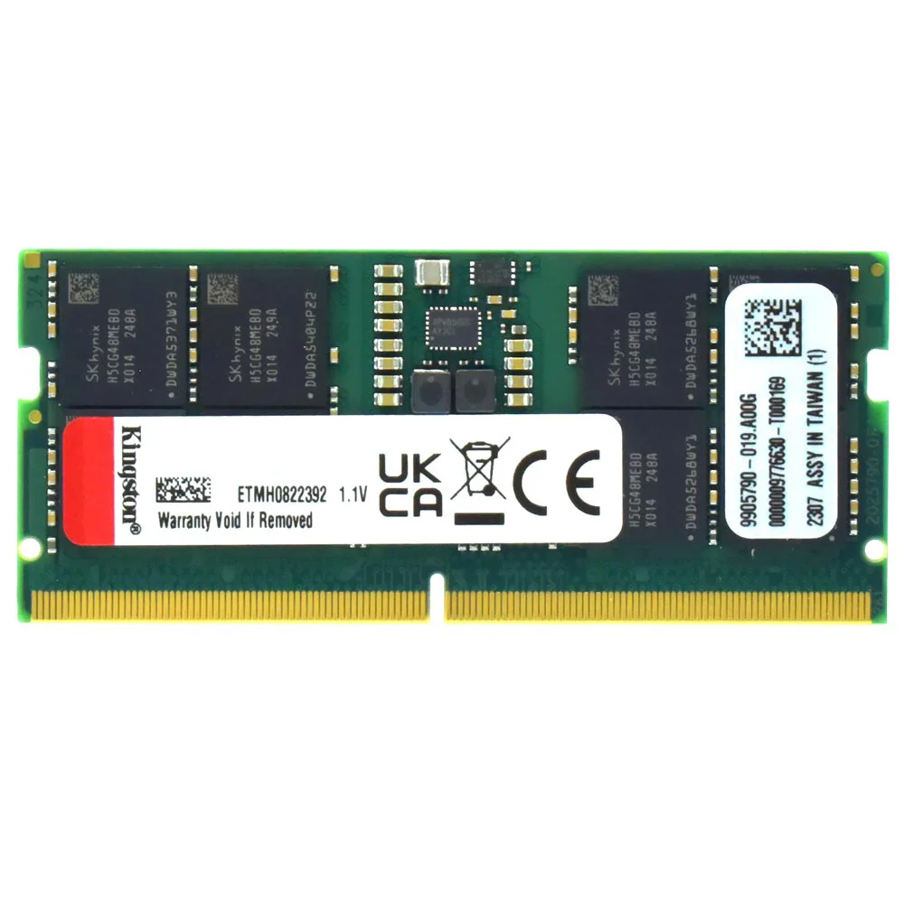 Kingston ValueRAM 16GB (1x16GB) DDR5 5600MHz CL46 SODIMM KVR56S46BS8-16