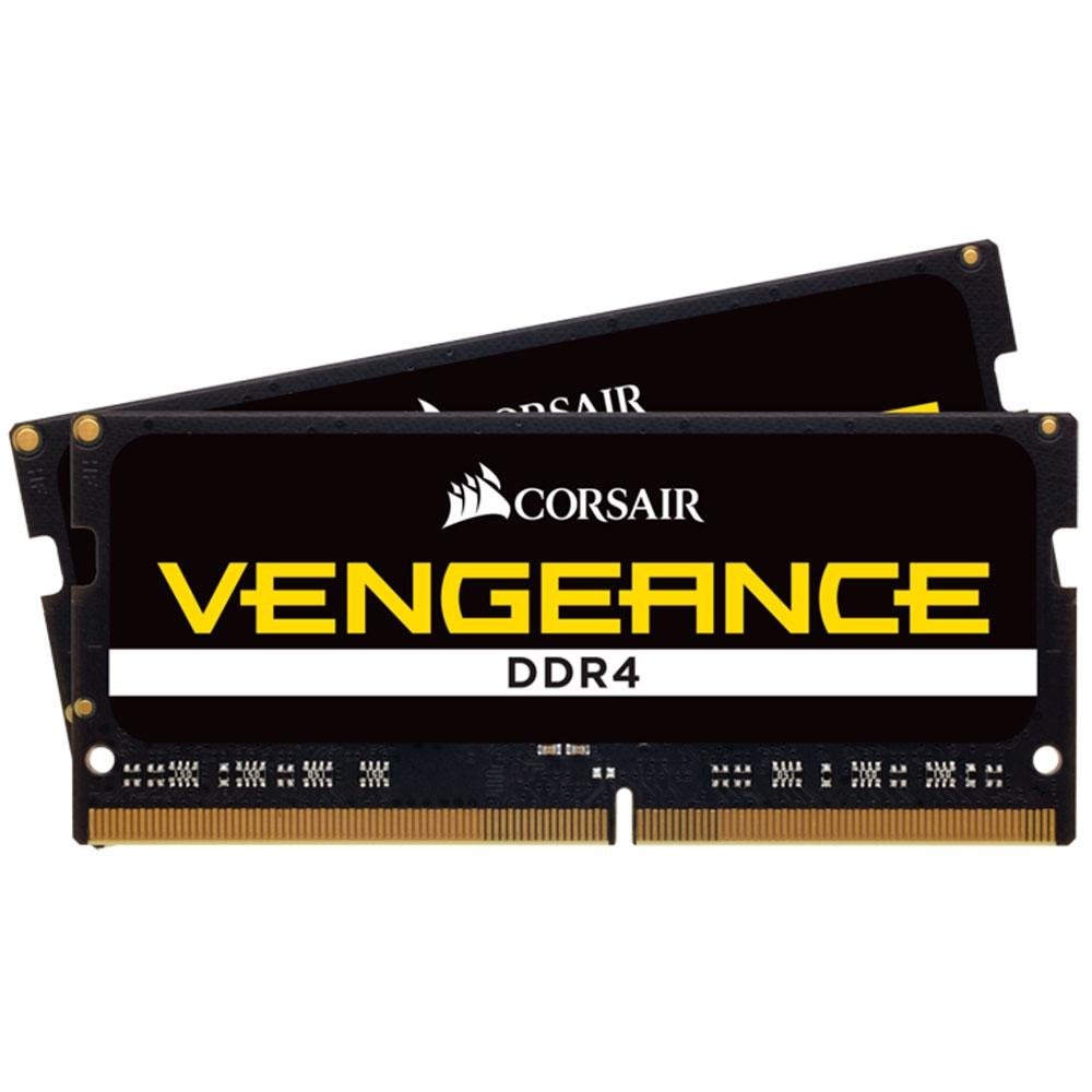 Corsair Vengeance 32GB (2x16GB) DDR4 2666MHz CL18 Preto SODIMM CMSX32GX4M2A2666C18