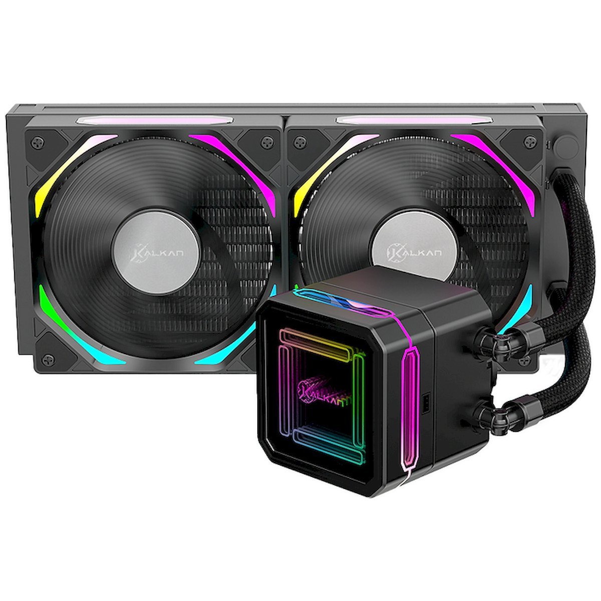 Kalkan Delta 240 ARGB 240mm Preto
