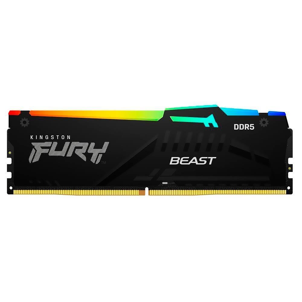 Kingston Fury Beast 32GB DDR5 5600MHz Preto RGB UDIMM