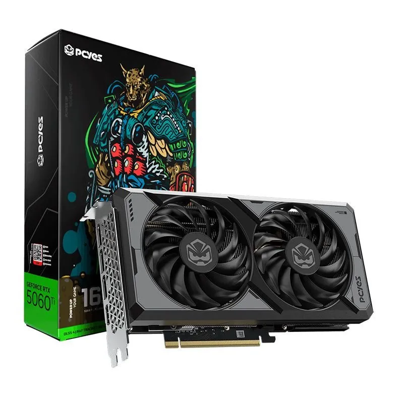PCYES NVIDIA GeForce RTX 5060 Ti Dual Fan 16GB GDDR7 128-bit