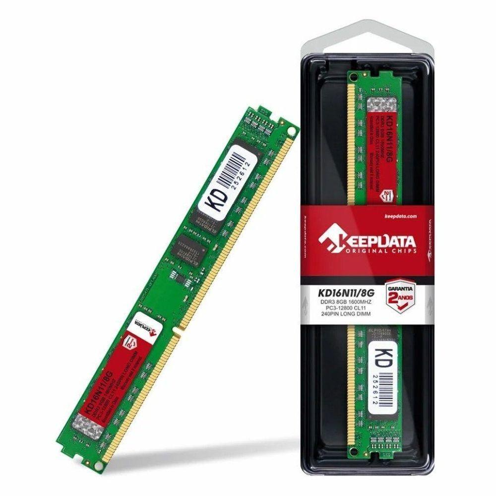 Keepdata ValueRAM 8GB (1x8GB) DDR3 1600MHz CL11 Verde UDIMM KD16N11-8G