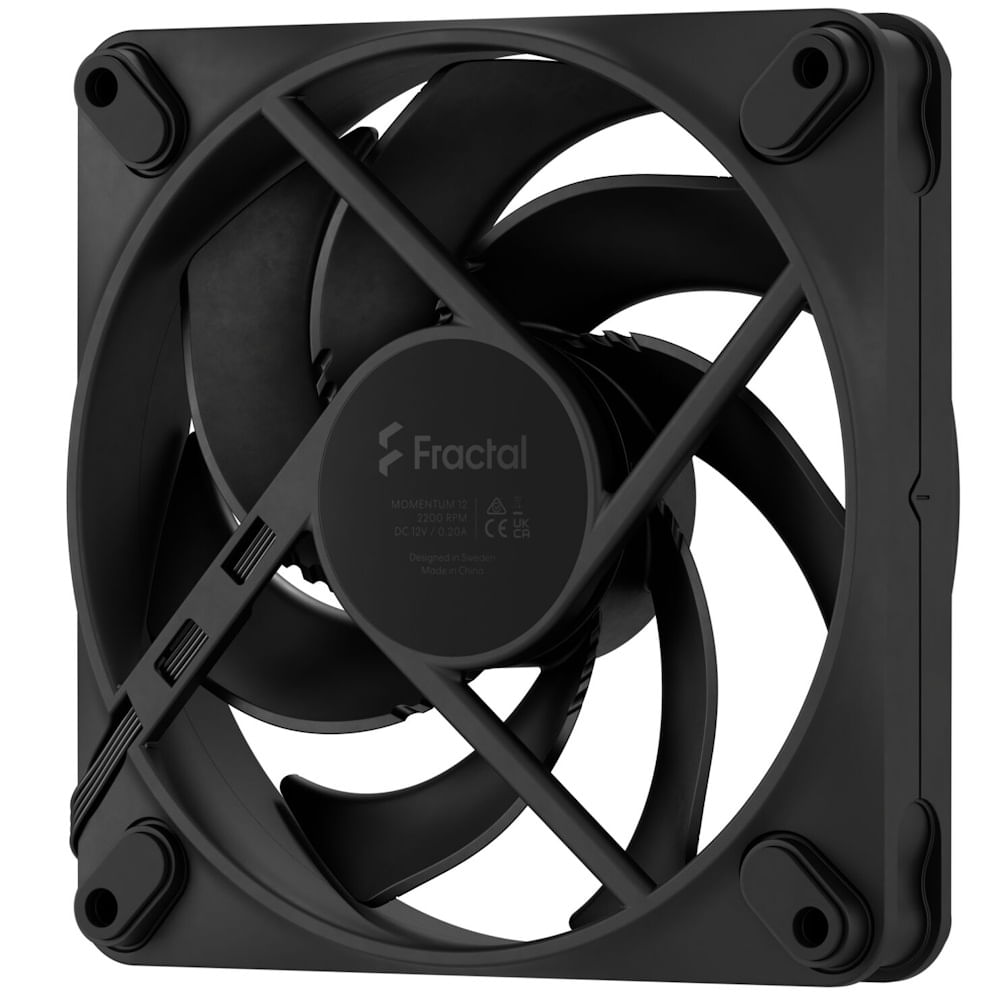 Fractal Design Momentum 12 PWM 120mm Preto FD-F-MO1-1201