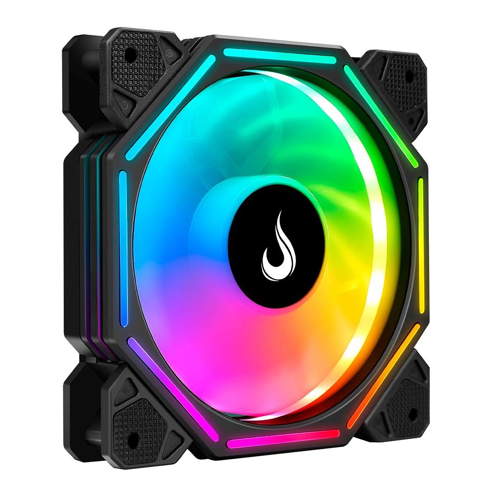 Rise Mode Hex Tornado 120mm ARGB Preto RM-H-ARGB-TOR-B