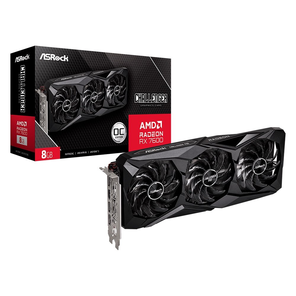 ASRock Radeon RX 7600 Challenger Pro OC 8GB GDDR6
