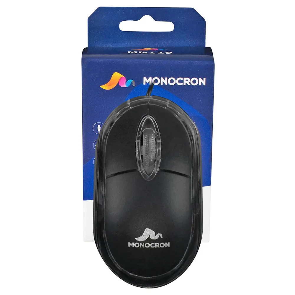 Monocron MN119 Preto Com Fio
