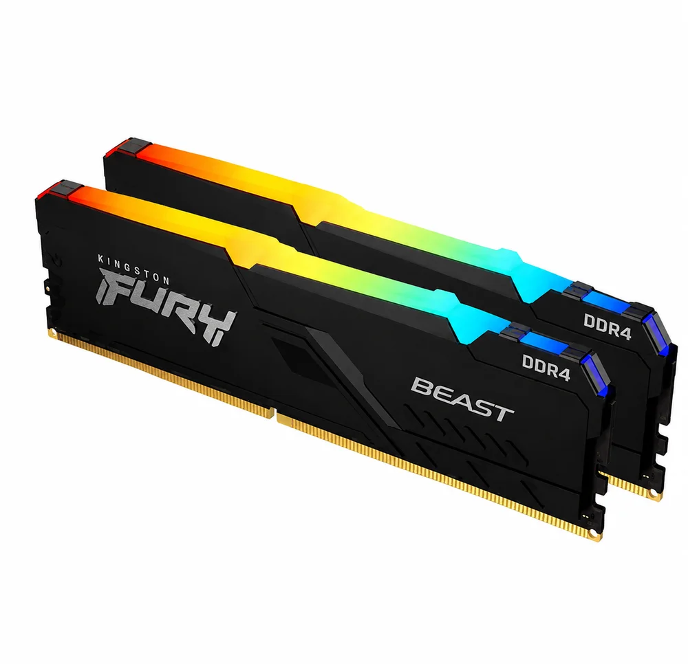 Kingston Fury Beast 16GB (2x8GB) DDR4 3200MHz CL16 RGB UDIMM