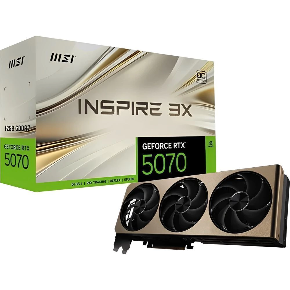 MSI GeForce RTX 5070 12G INSPIRE 3X OC 192-bit GDDR7